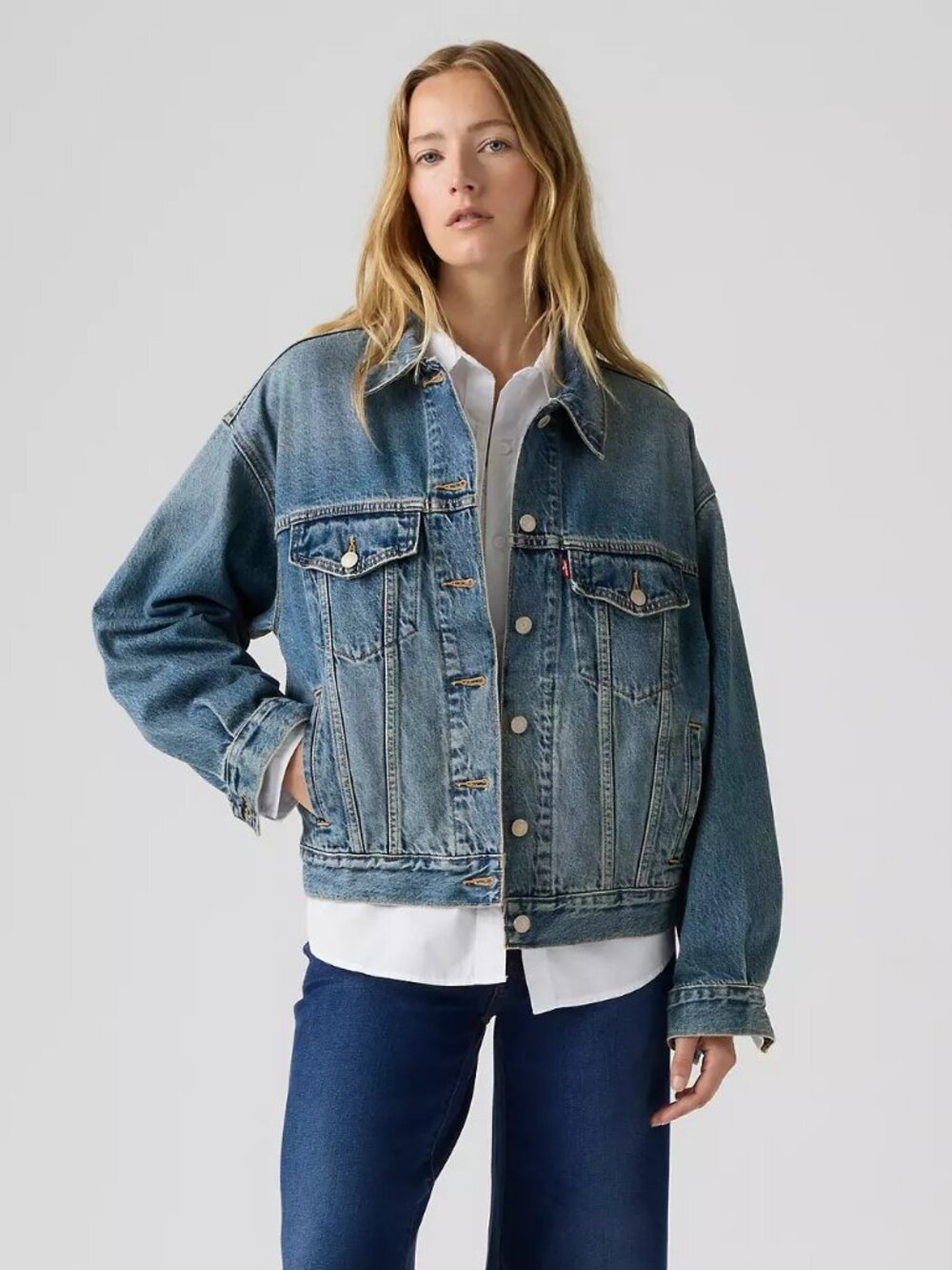 Levi's Premium Classic 90s Trucker Jacket | Relaxed Fit | Women's Size Small